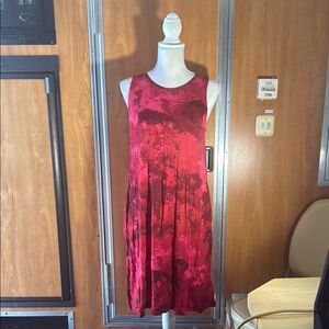Charlotte Elegant Red Sleeveless Dress
